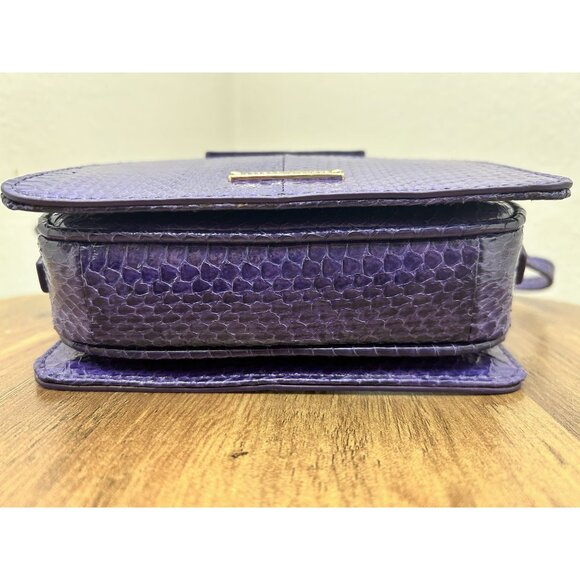 Rebecca Minkoff - Embossed Leather Shoulder Bag - Purple - Picture 9 of 9